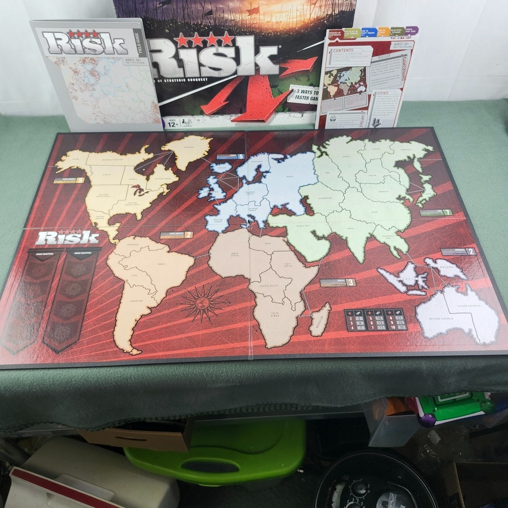 RISK Board Game 100% COMPLETE 2008 Area Control Strategy Game - Picture 7 of 11